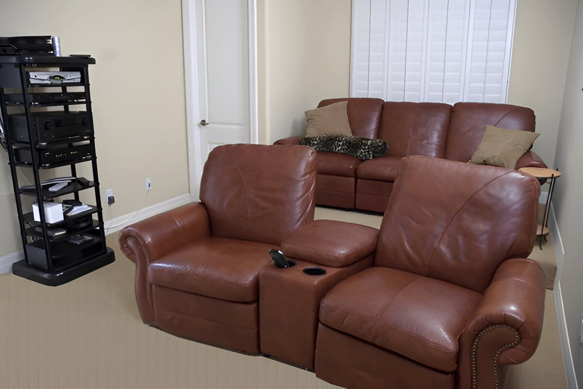 3 seat recliner home theater