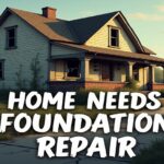 Flux_Dev_A_wornout_suburban_house_with_a_cracked_foundation_ov_1