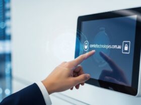 Nurse call system installed in a hospital patient room