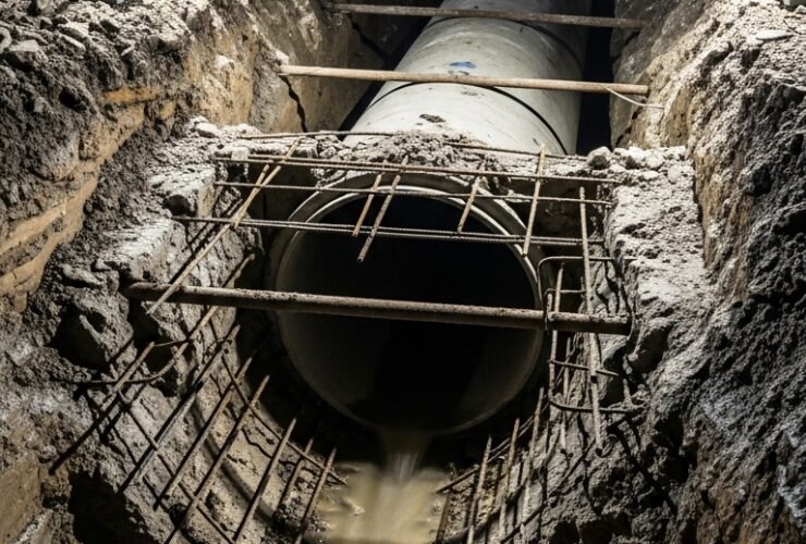 Sewer Cut Back Barwon Water